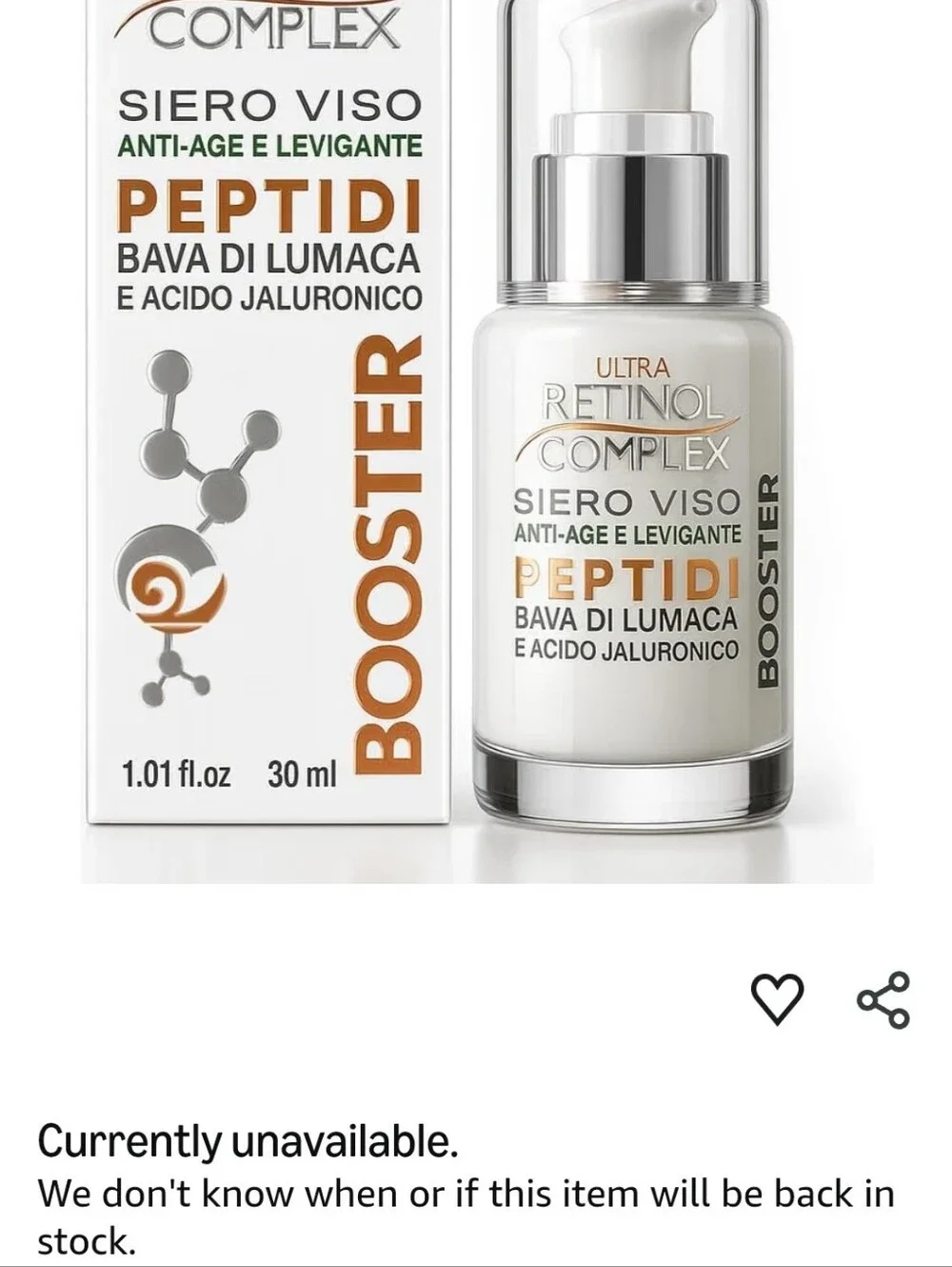 Italian Peptidi Face Serum